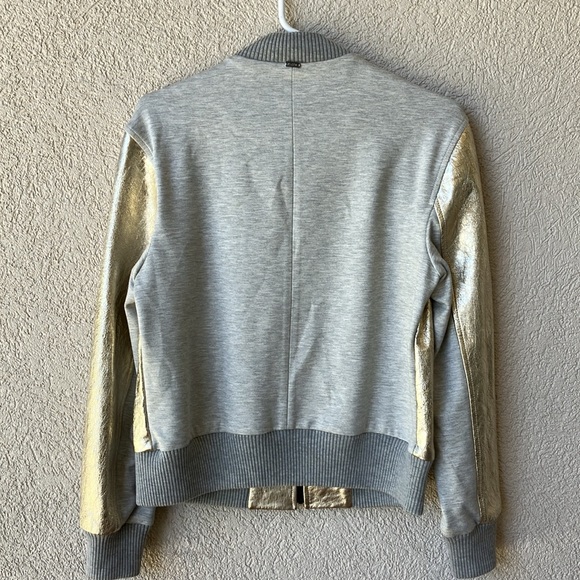 St John Gold Leather Jacket-Small - Picture 2 of 4